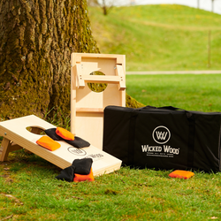 Cornhole Set Mini - Wicked Wood - 60x30cm - Incl pouches and Carrying Bag - ACL REC