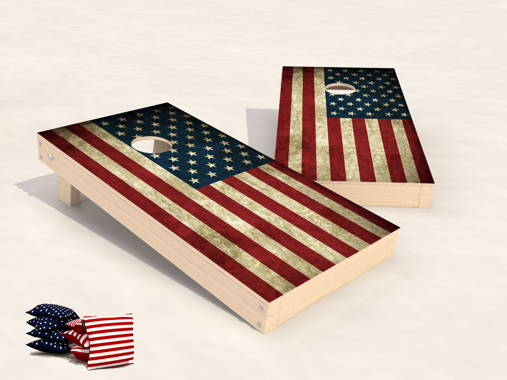 Cornhole Country Set - USA Package - 120x60cm - 4x4 bags - Wicked Wood Games