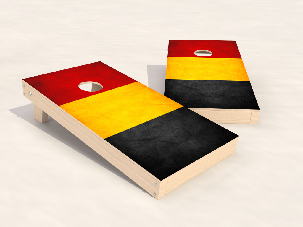 Cornhole Country Set - USA/Belgium Package - 120x60cm - 2x4 bags - Wicked Wood Games