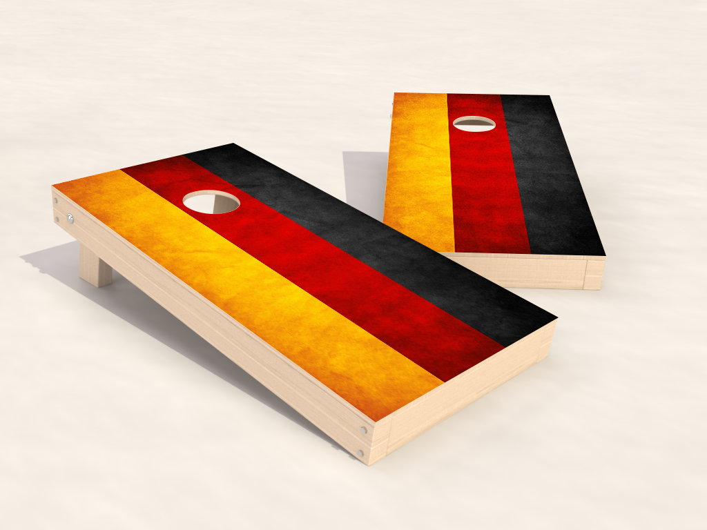 Cornhole Country Set - USA/Germany Package - 120x60cm - 2x4 bags - Wicked Wood Games